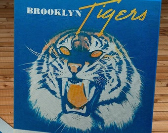 1944 Vintage Brooklyn Tigers - Philadelphia Eagles Football Program Cover - Canvas Gallery Wrap