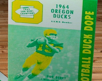 1964 Vintage Duck Dope - University of Oregon Ducks Football - Canvas Gallery Wrap