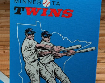 1961 Vintage Minnesota Twins Yearbook - Canvas Gallery Wrap