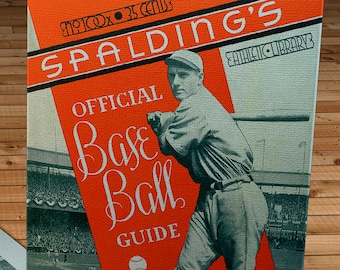 1934 Vintage Spalding's Baseball Guide - Canvas Gallery Wrap