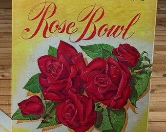 1953 Vintage Rose Bowl - USC Trojans - Wisconsin Badgers Football Program - Canvas Gallery Wrap