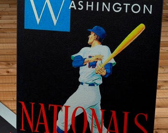 1952 Vintage Washington Nationals Yearbook - Canvas Gallery Wrap