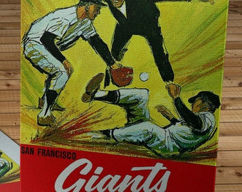 1965 Vintage San Francisco Giants Baseball Yearbook - Canvas Gallery Wrap