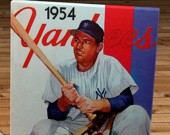 1954 Vintage New York Yankees Yearbook - Canvas Gallery Wrap