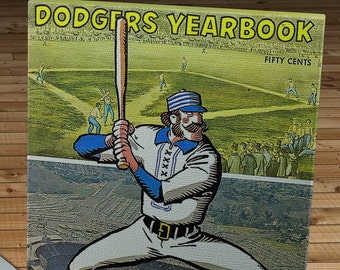 1969 Vintage Los Angeles Dodgers Yearbook - Canvas Gallery Wrap