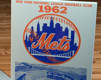 1962 Vintage New York Mets Yearbook Program - Canvas Gallery Wrap