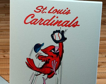 1963 Vintage St Louis Cardinals Scorecard - Canvas Gallery Wrap