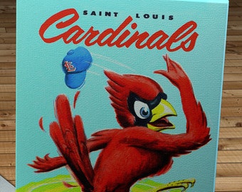 1957 Vintage St Louis Cardinals Yearbook - Canvas Gallery Wrap