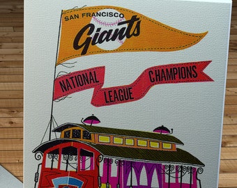 1963 Vintage San Francisco Giants Baseball Yearbook - Canvas Gallery Wrap