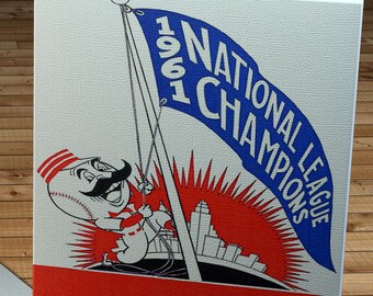 1962 Vintage Cincinnati Reds Spring Training Media Guide - Canvas Gallery Wrap