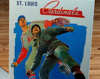 1952 Vintage St. Louis Cardinals Baseball Yearbook - Canvas Gallery Wrap