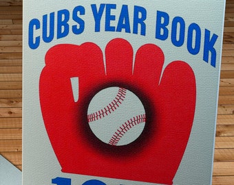 1951 Vintage Chicago Cubs Baseball Year Book - Canvas Gallery Wrap