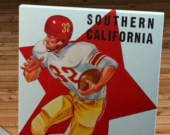 1958 Vintage USC Trojans  - Stanford Football Program - Canvas Gallery Wrap   #FB056