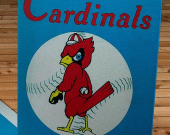 1955 Vintage St Louis Cardinals Yearbook - Canvas Gallery Wrap