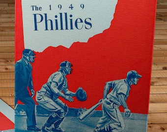 1949 Vintage Philadelphia Phillies Yearbook - Canvas Gallery Wrap