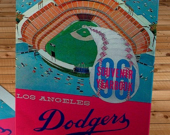 1961 Vintage Los Angeles Dodgers Yearbook - Canvas Gallery Wrap