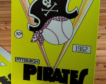1962 Vintage Pittsburgh Pirates Yearbook - Canvas Gallery Wrap