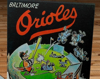 1961 Vintage Baltimore Orioles Yearbook - Canvas Gallery Wrap