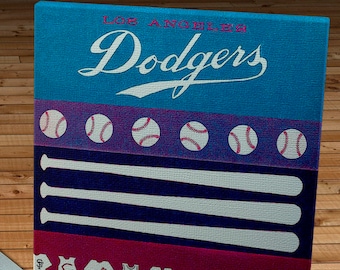 1963 Vintage Los Angeles Dodgers Scorecard - Canvas Gallery Wrap   #BB536