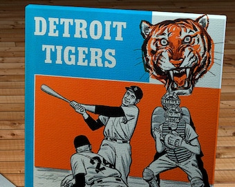 1959 Vintage Detroit Tigers Yearbook - Canvas Gallery Wrap