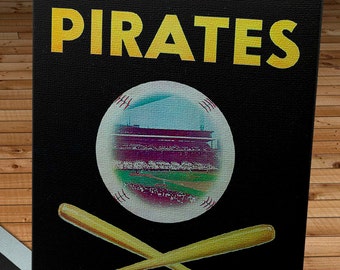 1951 Vintage Pittsburgh Pirates Yearbook - Canvas Gallery Wrap