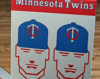 1964 Vintage Minnesota Twins Baseball Scorecard - Canvas Gallery Wrap