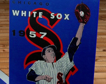 1957 Vintage Chicago White Sox Year Book - Canvas Gallery Wrap