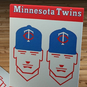 1964 Vintage Minnesota Twins Baseball Scorecard - Canvas Gallery Wrap