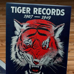 1949 Vintage Detroit Tigers Baseball Records Cover   - Canvas Gallery Wrap