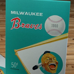 1960 Vintage Milwaukee Braves Yearbook - Canvas Gallery Wrap