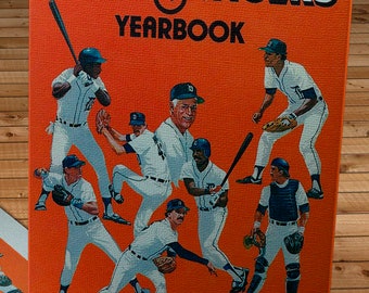 1984 Vintage Detroit Tigers Yearbook - Canvas Gallery Wrap