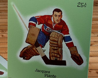 1959-1960 Vintage Montreal Canadiens Hockey Playoff Program Cover - Canvas Gallery Wrap