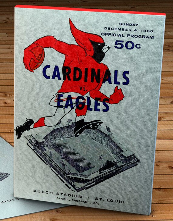 Vintage St. Louis Cardinals NFL Football 1960's Poster 