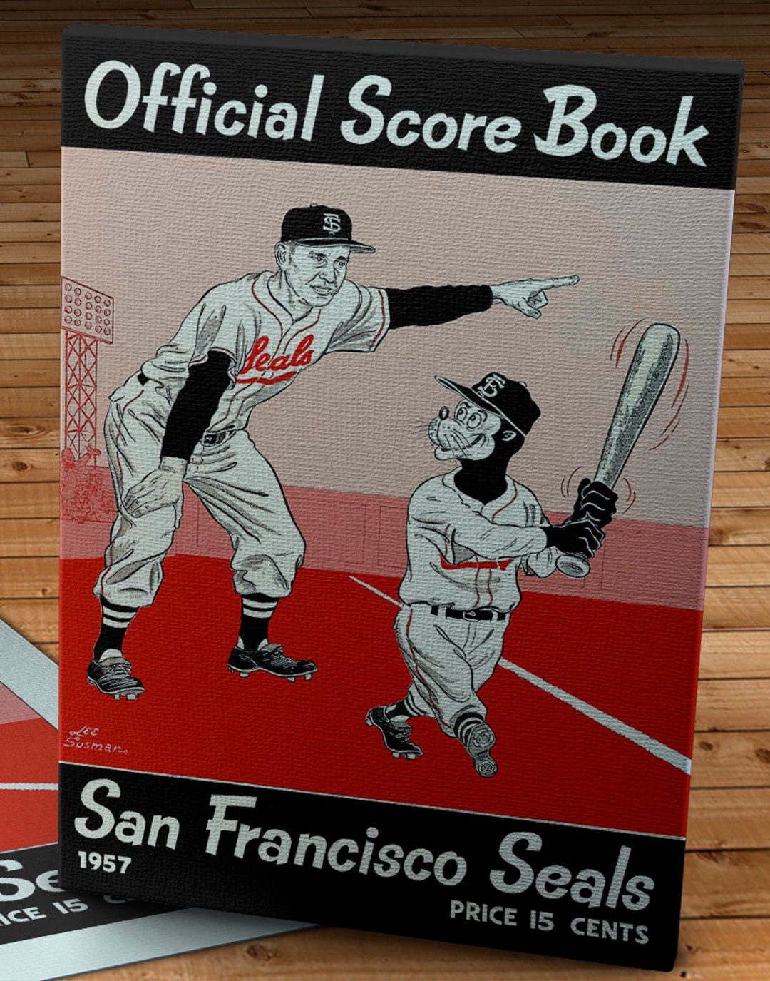 1957 Vintage San Francisco Seals Baseball Scorebook Cover Etsy.de