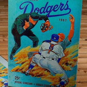 1967 Los Angeles Dodgers-program - Canvas Gallery Wrap