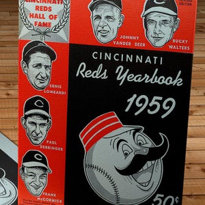 Anuario vintage de los Cincinnati Reds de 1959 - Galería de lienzo