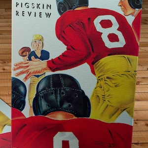 1948 Vintage Washington Huskies - Southern California Trojans Football Program Cover - Canvas Gallery Wrap