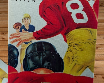 1948 Vintage Washington Huskies - Southern California Trojans Football Program Cover - Canvas Gallery Wrap