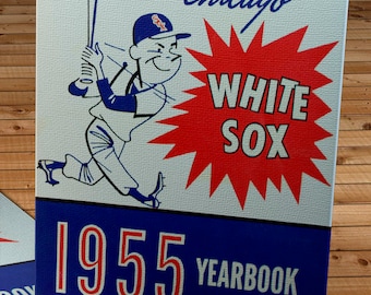 1955 Vintage Chicago White Sox Year Book - Canvas Gallery Wrap