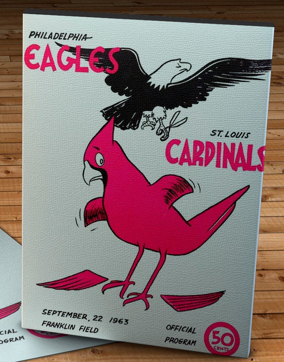 1963 Vintage St Louis Cardinals Philadelphia Eagles Football 