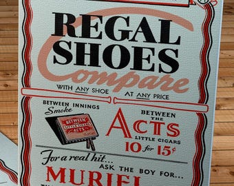 Vintage Brooklyn Dodgers scorekaarthoes uit 1938 - Canvasomslag