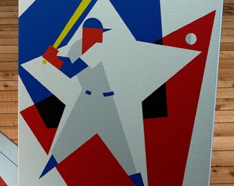 1962 Vintage Baseball All-Star Game Program - Wrigley Field- Canvas Gallery Wrap