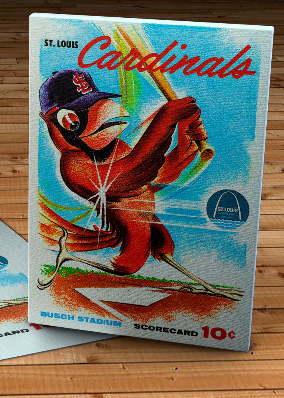 St. Louis Cardinals Vintage 1958 Scorecard Tote Bag