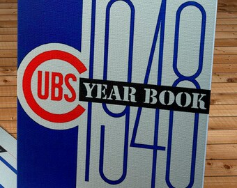 1948 Vintage Chicago Cubs Baseball Year Book - Canvas Gallery Wrap