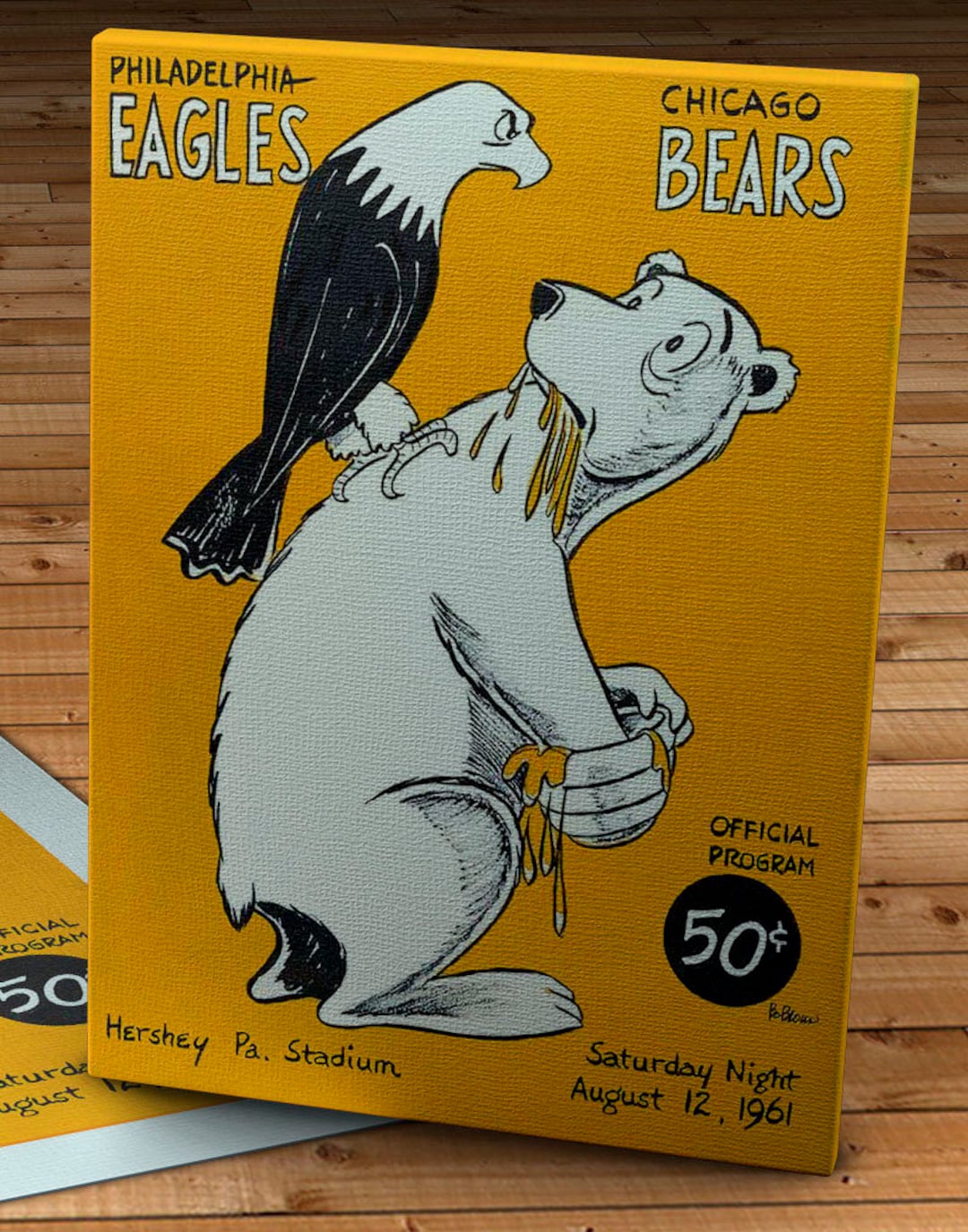 vintage philadelphia eagles poster