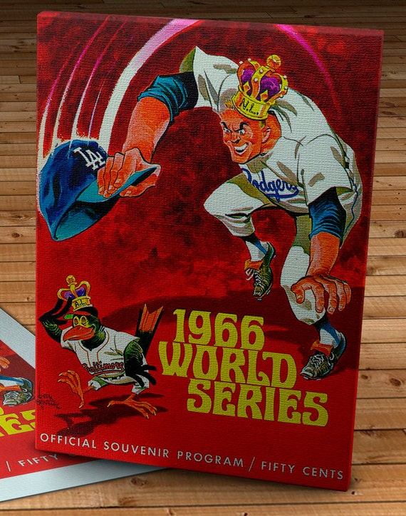 1966 Vintage Los Angeles Dodgers - Baltimore Orioles World Series