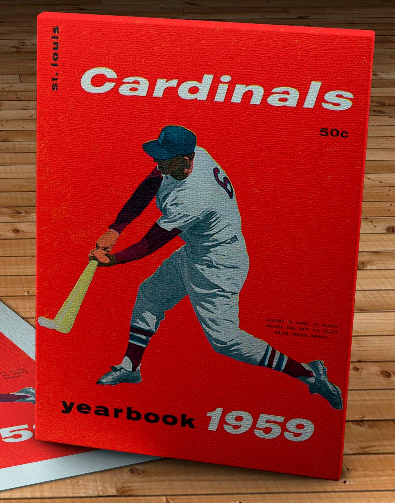 St Louis Cardinals 1953 Program Poster #2, Stan Musial Unique Wall Art Gift