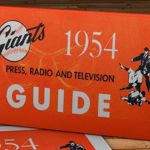 1954 Vintage New York Giants Baseball Press Guide - Canvas Gallery Wrap