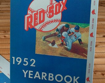 1952 Vintage Boston Red Sox Yearbook - Canvas Gallery Wrap