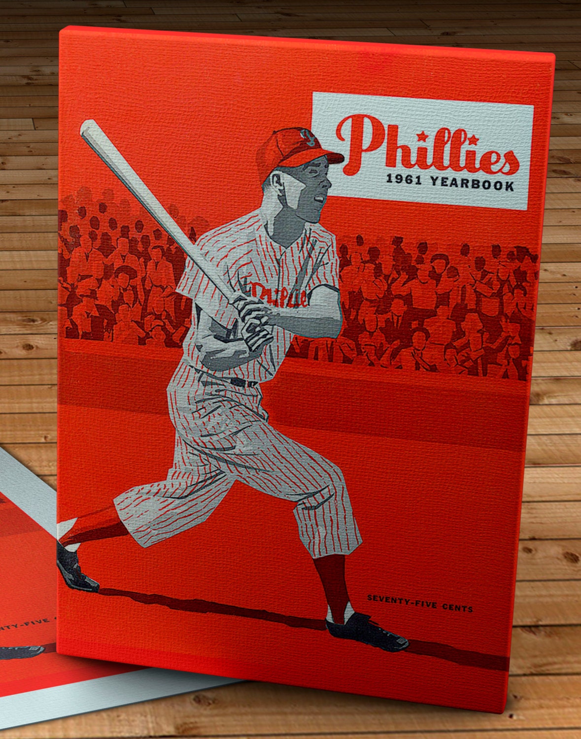 1961 Vintage Philadelphia Phillies Yearbook Canvas Gallery Wrap